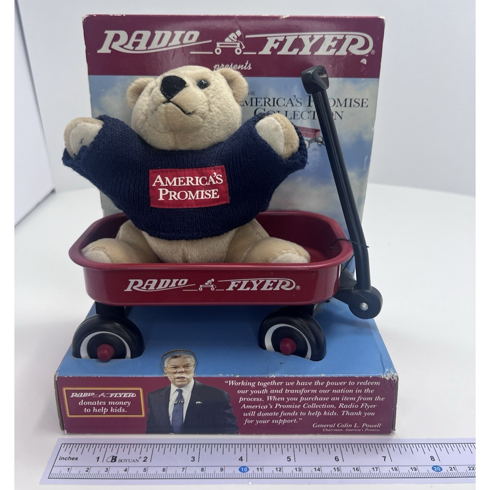 Radio Flyer America's Promise Collection Teddy Bear Wagon New in Box Vintage '99